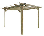 Wooden pergola kit - Sculpted design rafters