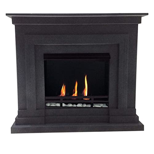 Bio Ethanol Fire Place Firegel Fireplace Model Berlin Deluxe Granite Black