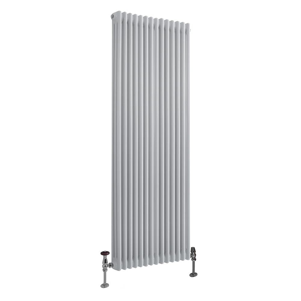 Milano Windsor Traditional White Cast Iron Style Triple Column Vertical Radiator