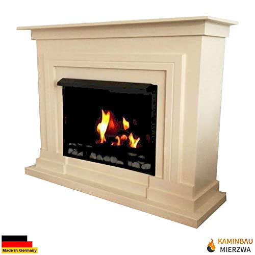 Bio Ethanol Fire Place Firegel Fireplace Model Berlin Deluxe Cream