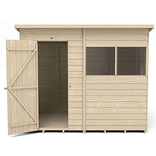 Forest Garden Overlap Pressure Treated 8x6 Pent Shed
