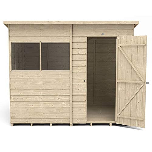Forest Garden Overlap Pressure Treated 8x6 Pent Shed