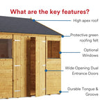 BillyOh Expert Garden Storage Shed 20x10