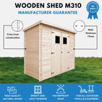 Wooden Garden Shed 19 mm Planks Sheds and Outdoor Storage Wooden Shed Small Shed 46 x 78