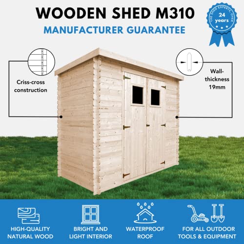 Wooden Garden Shed 19 mm Planks Sheds and Outdoor Storage Wooden Shed Small Shed 46 x 78