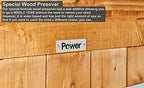 POWER High Grade Premium Apex Overlap Garden Wooden Shed