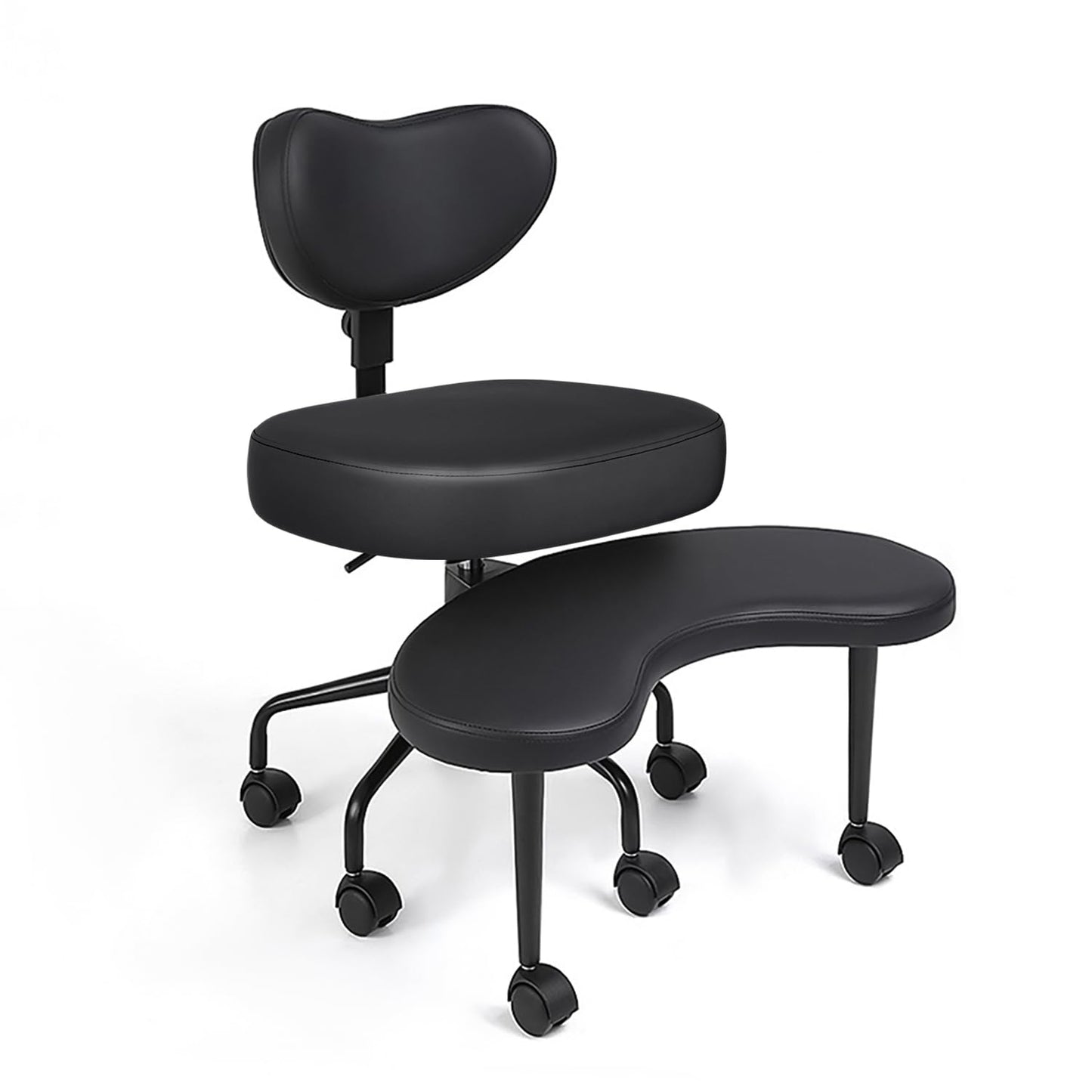 Pipersong ADHS Stuhl ergonomisch mit verstellbaren Armlehnen – Criss Cross Schreibtischstuhl mit Fußstütze & Rollen