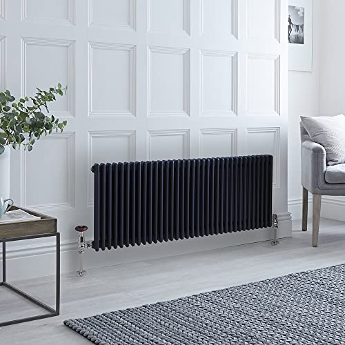 Milano Windsor Traditional Anthracite Cast Iron Style Horizontal Triple Column Radiator