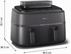 Philips Steam Airfryer 5000 Heißluftfritteuse, Schwarz, 9 L