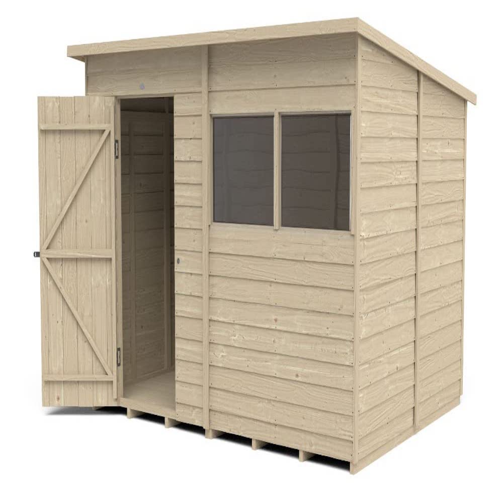 Forest Garden Overlap Pressure Treated 8x6 Pent Shed