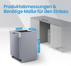 Midea Geschirrspüler Unterbau 60cm Spülmaschine Einbau 14 Maßgedecke EEK C