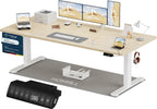 Homall Elektrischer Schreibtisch höhenverstellbar mit USB & Kabelmanagement – Standing Desk mit Memory-Funktion Weiß
