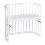 babybay Original Beistellbett aus massivem Buchenholz mit Matratze – Höhenverstellbares mitwachsendes Babybett