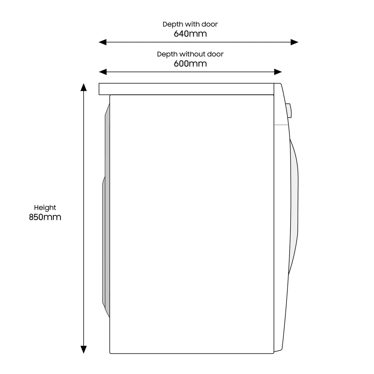 Samsung Series 5 DV90T5240AW S1 with Optimaldry Freestanding Heat Pump Tumble Dryer 9 kg