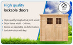 Wooden Garden Shed Pent Shiplap Wooden Shed 7x7 ft