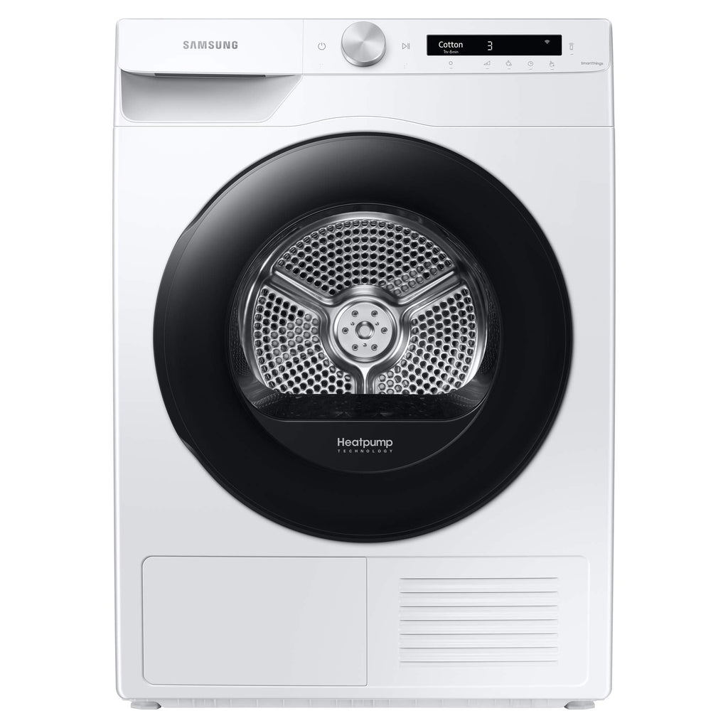 Samsung Series 5 DV90T5240AW S1 with Optimaldry Freestanding Heat Pump Tumble Dryer 9 kg