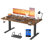 VASAGLE Höhenverstellbarer Schreibtisch, 160 x 80 cm, USB-C-Anschluss