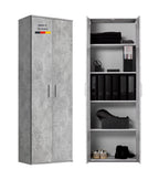 mokebo Mehrzweckschrank Besenschrank (60x180 cm) 'Der Lange' Made in Germany aus Holz auch als Haushaltsschrank Putzschrank Vorratsschrank