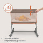 Lionelo Aurora 3 in 1 Babybett bis 9 kg, Beistellbett, Wiege