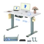 FLEXISPOT Höhenverstellbarer Schreibtisch elektrisch, Doppelmotor 160x80 cm