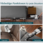 Levoit Akku Staubsauger LVAC 200, bis 75 m², Anti Tangle, 99,9% Effizienz
