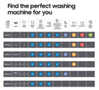 Samsung Series 5 DV90T5240AW S1 with Optimaldry Freestanding Heat Pump Tumble Dryer 9 kg