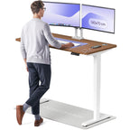 Desktronic HomePro Höhenverstellbarer Schreibtisch Elektrisch – Ergonomischer Steh Sitz Schreibtisch mit Dual Motor, Touchscreen, USB-A & USB-C