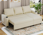 Devoko Ecksofa mit Schlaffunktion L-Form Schlafsofa mit Bettkasten Velours 3-Sitzer