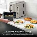 Ninja Double Stack XL-Heißluftfritteuse, 6 Funktionen, Steingold SL451EUSD