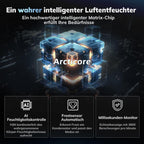 AEOCKY 25L/Tag Luftentfeuchter elektrisch, kompakt, Dauerablauf