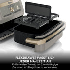 Ninja Foodi FlexDrawer Heißluftfritteuse, Dual Zone, Stone Gold AF500EUSD