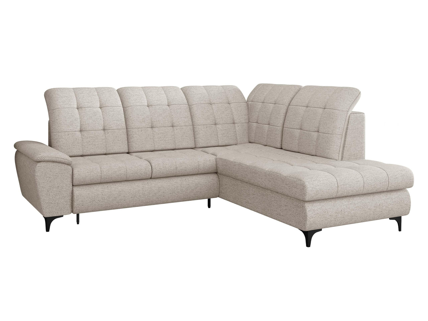 Mirjan24 Ferulk Ecksofa mit Schlaffunktion und Bettkasten – L-Form Schlafsofa 4-Sitzer Wohnzimmer Couch Modern