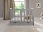 Love For Sleep Babybett 120x60 mit Matratze & Schublade, Höhenverstellbares Kinderbett aus Kiefernholz