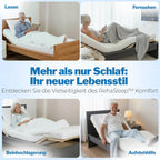 RehaSleep Elektrischer Lattenrost Komfort 28 Leisten Birkenholz verstellbar 7 Zonen ergonomisch Naturholz