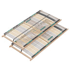 Lattenrost 140x200 Premium Strong bis 200Kg, Kopfteil verstellbar, 7-Zonen-Lattenrost mit 42 Latten, Made in Germany, extra stabil aus Buchenholz