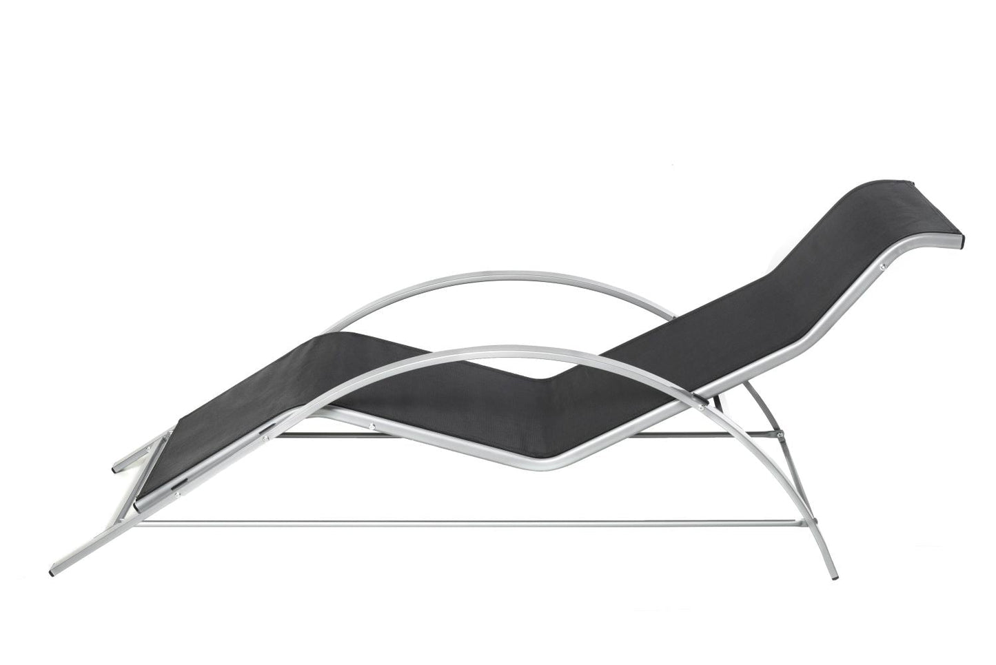 Elegantes 3-teiliges Lounge-Set – 2 ergonomische S-förmige Sonnenliegen mit Beistelltisch