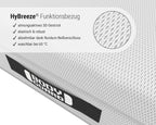 bett1 Bodyguard Matratze Ergonomisch 2in1 Liegehärte QXSchaum Waschbarer Bezug Weiß