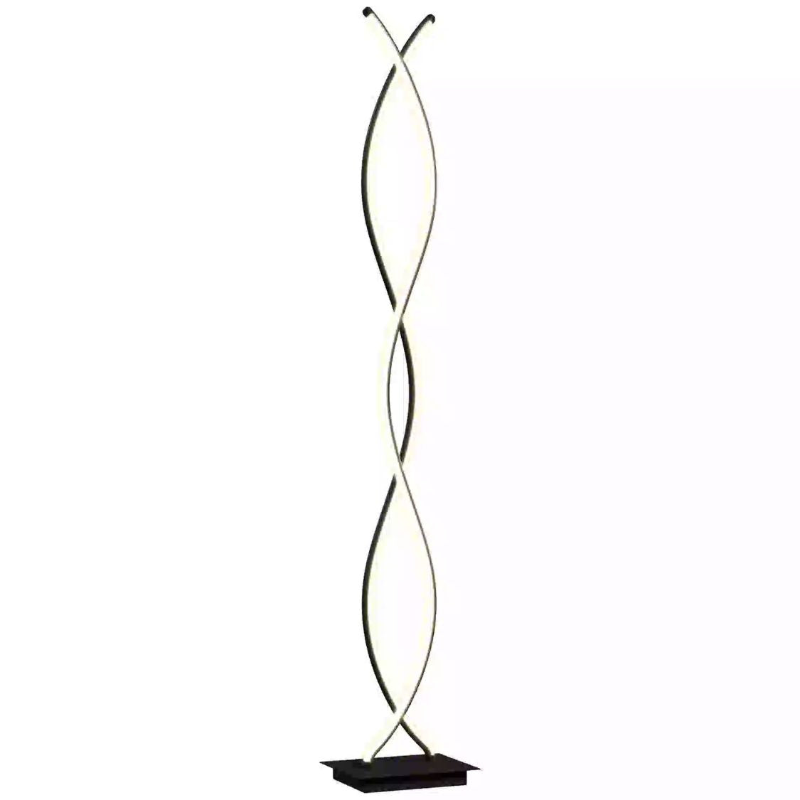 Moderne Stehlampe in Doppelspiral-Design – Dimmbares Licht & Elegante Optik