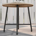 Stilvolle Acapulco Sitzgruppe für Balkon und Terrasse – 2 Sessel und Tisch – Naturfarbenes Rattan