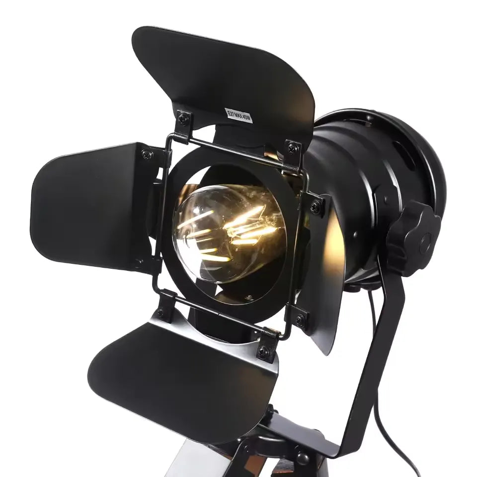 Retro Treibein Tischlampe Cinema – Industrielles Design